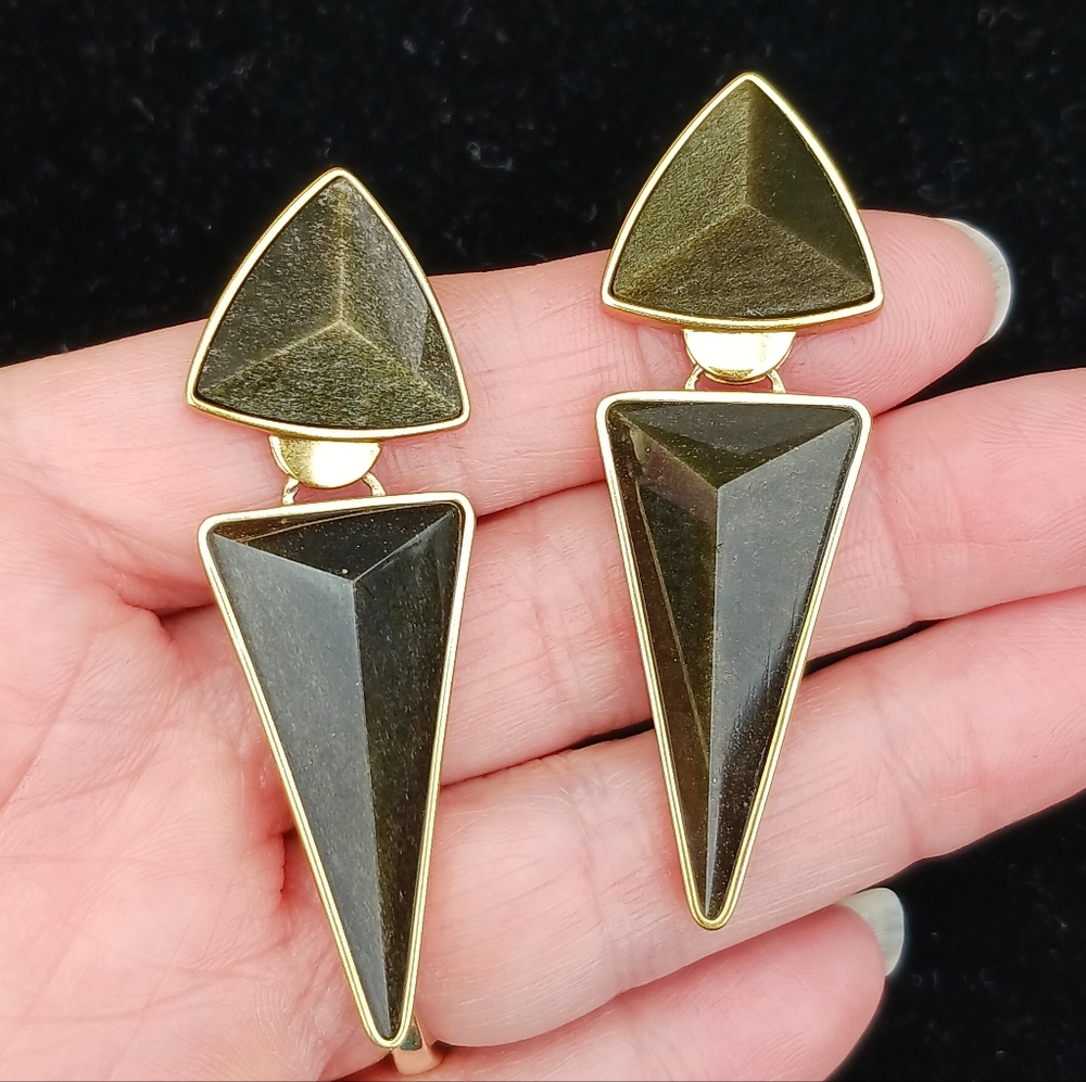 KENDRA SCOTT • Vivian Vintage Gold Statement Earrings*